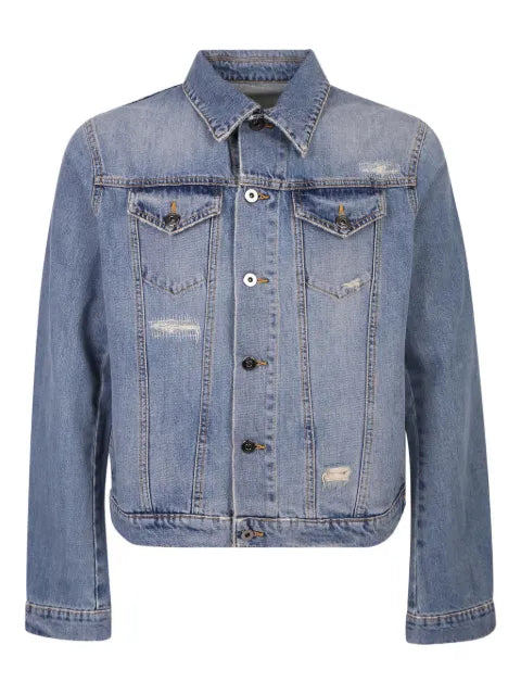 14BROS distressed pocket denim jacket