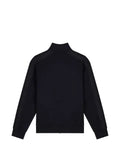 Armani Exchange logo-tape zip-up cardigan